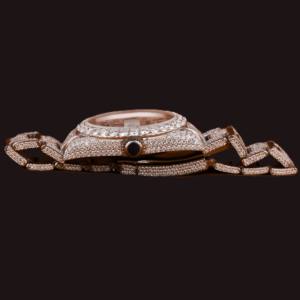 Custom Manufacturer Fully Iced Out Moissanite Bust down <b>Watch</b> Quartz Movement Luxury Hip Hop Style Luxurious Man's Made <b>Watch</b> - Product Image 5