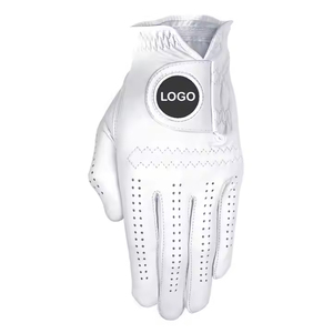Wholesale Rate Unisex All-Weather Adult Sports Golf <b>Gloves</b> Label Genuine Leather Anti-slip Soft Comfortable Feel Customized Logo - Product Image 1