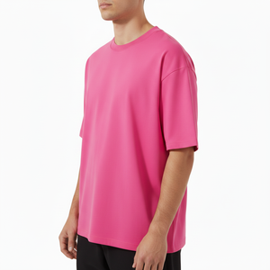Summer New Arrival 100% Cotton Loose T <b>Shirt</b> 300 GSM OEM Tee at Low Prices Promotional Custom Logo Men's T <b>Shirts</b> - Product Image 3