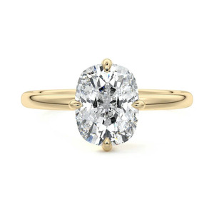 IGI Certified <b>Cushion</b> Cut Lab Grown Diamond Solitaire Engagement <b>Ring</b> 10K 14K 18K Gold 925 935 Silver Gold <b>Wedding</b> Party Jewelry - Product Image 2