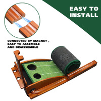 Tapis d'entraînement de golf en gros pour usine, ensemble de putters de golf, mini-tapis de golf avec trous, putters et balles pour intérieur et extérieur
