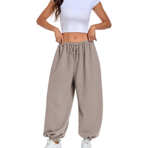 Trend Womens Sweatpants Plain Jogger Pants Heavy Weight 100% Cotton Lounge <b>Trousers</b> Custom Manufacturing Bulk Supplier - Product Image 3