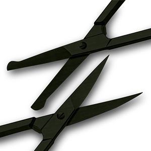 Vente en gros de ciseaux de beauté Plasma noirs antistatiques Tondeuse à sourcils professionnelle portable et antidérapante en acier inoxydable - Product Image 2