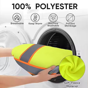 Ropa de Trabajo de Seguridad de Alta Visibilidad ANSI Clase 3 con Cremallera Completa, Unisex, para Adultos, con Logotipo Personalizado, Reflectante, Impermeable, con Luz LED Industrial - Product Image 5