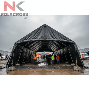 Rouleau de bâche plastique géante doublement laminée et imperméable pour la protection des marchandises, usage export et applications agricoles - Product Image 2