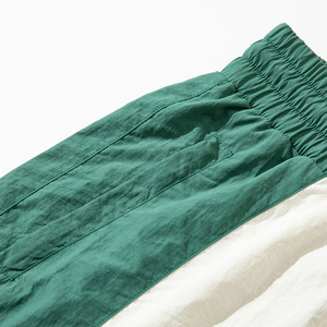 Ensemble coupe-vent décontracté pour homme à prix abordable, avec short et veste à capuche, en nylon de couleur unie - Product Image 5