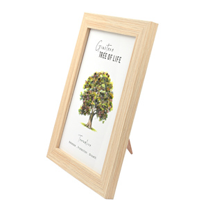 Cuadro de Madera con Árbol de la Vida y Piedras de Turmalina Verde, Obra de Arte de Cristal Hecha a Mano por la Fábrica de Gemas de Jaipur - Product Image 4