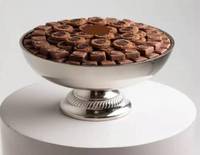 Plateau à chocolat en métal argenté, finition miroir, plateau à dessert, plateau de service décoratif, plateau de décoration de luxe pour la maison, plateau de table à manger haut de gamme
