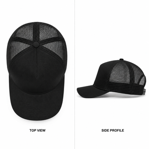 Custom Applique Logo Vintage Trucker <b>Cap</b> Brushed Cotton Front Fine Mesh Back Panel Wholesale Bulk Supplier For Gifts Sport - Product Image 2