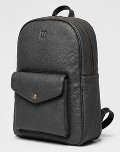 Sac à dos de voyage pour ordinateur portable en cuir véritable de qualité supérieure, style vintage, minimaliste, pour hommes, pour le bureau, les affaires, avec fermeture éclair en polyester, élégant - Product Image 3