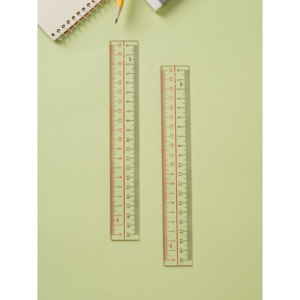 ไม้บรรทัดอะคริลิคแบบตรง 2 ชิ้น ขนาด 20 ซม. - Product Image 1