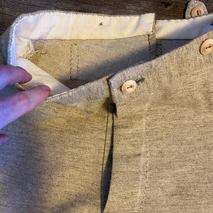 Reproducción de Pantalones Históricos de la Era Civil Americana, Pantalones de Lana Hechos a Mano - Product Image 3