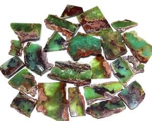 Tranches de Chrysoprase Naturel d'Australie Éblouissantes en Gros, Cabochons de Pierres Précieuses de Formes Mixtes et Toutes Tailles, Vente Chaude - Product Image 4