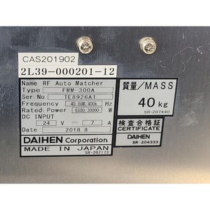 DAIHEN FMM-300A 2L39-000201-12 อะไหล่อุปกรณ์เซมิคอนดักเตอร์มือสอง สภาพเดิม - Product Image 2