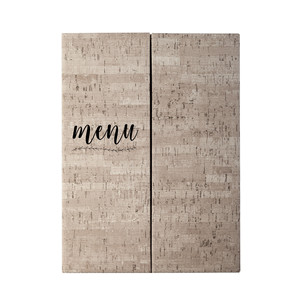 Porta Menu in Sughero con Finitura Naturale per Uso Ristorante - Product Image 1