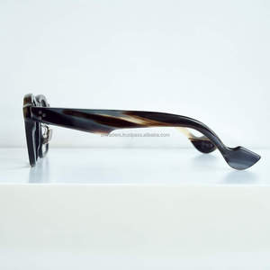 Lunettes de soleil en corne de buffle, lunettes en corne naturelle, fabrication artisanale, épaisses, mates, écologiques, luxe, modernes, de haute qualité - Product Image 6