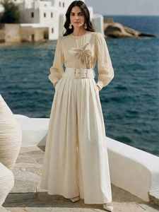 New Trendy Dubai Vintage Hand Embroidered Georgette Summer Women's V-Neck Casual Blouse Hand Beaded <b>Top</b> Beach Wear Fancy - Product Image 3