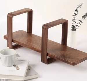 Étagère de bureau moderne en bois courbé, présentoir de livres pour enfants orienté vers l'avant, porte-revues de table, support de présentation minimaliste pour bureau - Product Image 6