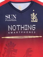 Maillot de cricket RCB IPL 2026 personnalisé imprimé par sublimation en polyester, T-shirt de sport surdimensionné respirant à séchage rapide, couleur Royal