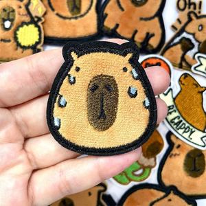 Parche de logotipo bordado personalizado de tela de sarga, termoadhesivo o para coser, para chaquetas, ropa, gorras, bolsos, venta al por mayor, fabricante OEM - Product Image 5