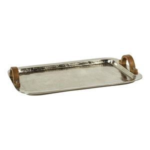 Bandeja de Servicio de Aluminio Esmaltado con Asa para Té, Café y Aperitivos, Hecha a Mano, Suministros para Hoteles - Product Image 2