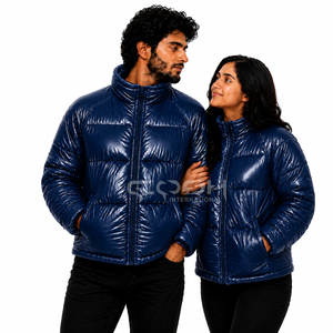 Cosh International Unisex Custom 100% Polyester Puffer Jacket Warm Quilted <b>Bubble</b> <b>Coat</b> Hooded Winter Outerwear for Adults - Product Image 1