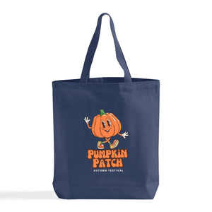 Printed Recycled Cotton <b>Tote</b> Bag | Bottom Gusset Eco Friendly Shopper Long Handle Grocery Carryall Custom Logo Promotional Bag - Product Image 3