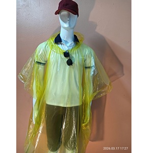 Poncho Impermeable Clásico Desechable de PE para Exteriores, Nuevo, para Adultos, para Camping, de Plástico, Individual, con Mangas Cortas - Product Image 2
