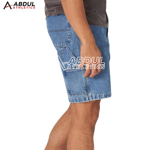 Shorts en jean pour hommes sur mesure, coupe slim, pour le fitness, haute qualité, fabriqués au Pakistan – Offre spéciale - Product Image 4