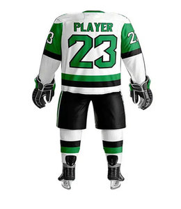 Vêtements de sport personnalisés imprimés, uniforme de hockey sur glace respirant, qualité supérieure, ensemble d'uniformes de hockey sur glace à manches longues - Product Image 3