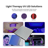 Lampe de bronzage UV LED pour le visage et le corps avec support pliable et crochets de suspension pour un usage domestique et hôtelier