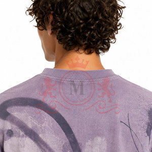 Camiseta Oversize con Hombros Caídos y Efecto Desgastado, con Acabado Premium Lavado para un Look Casual y Cómodo para el Día a Día - Product Image 6