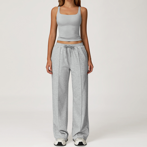 Pantalones Deportivos de Invierno para Mujer, de Alta Calidad, con Cordón Ajustable, Tela de Felpa, Colores y Tallas Personalizables - Product Image 3