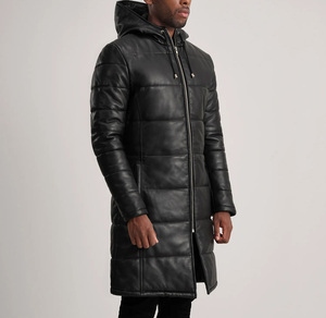 Custom Design Unisex Winter Long <b>Coat</b> Distressed <b>Waterproof</b> Windproof Polyester Cotton Front Logo - Product Image 2