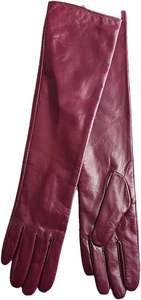 Gants longs en cuir de mouton pour femmes, plusieurs couleurs, chauds, pour sports d'hiver en extérieur, avec fonction tactile et logo personnalisable - Product Image 5