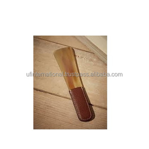 Corne de chaussures polies de haute qualité, en bois, cuillère rehausseur de chaussures, portable à vendre, avec un pièce artisanale - Product Image 4