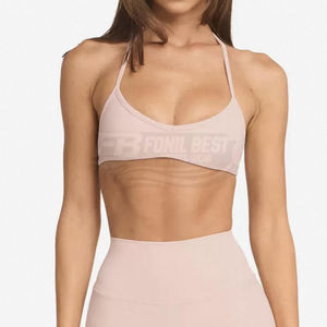 Conjunto de Yoga para Mujer con Logotipo Personalizado, Cintura Alta, Transpirable, Secado Rápido, para Gimnasio y Deportes, Estampado Sólido - Product Image 4