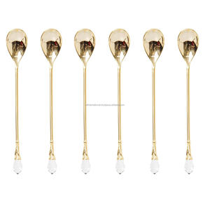 Ensemble de cuillères à fourchette en laiton, 4 pièces, avec emballage de styliste, meilleure qualité et utilisation à la main, offre spéciale - Product Image 6