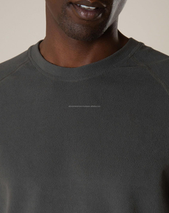 เสื้อสเวตเตอร์ของผู้ชายแบบปกติพอดีตัวฤดูหนาววัสดุซักแบบกรดปักลายสีพื้นดีไซน์ใหม่ผ้าโพลีเอสเตอร์/ ผ้าฝ้ายด้านหน้า - Product Image 4