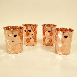 Pure Copper Tumbler With Intricate Floral Etched Design Ayurvedic Water Glass For Yoga & Wellness Health Benefits Eco-Friendly - Product Image 3