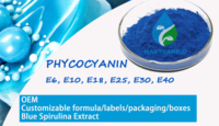 Poudre de Phycocyanine E6 de Marque Privée, Poudre de Spiruline Bleue, Poudre de Phycocyanine, Poudre de Matcha Bleue