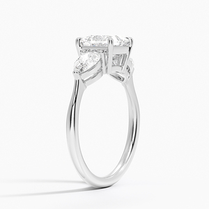 Anillo BOJ 0133 con Corte Princesa, Plata 925, Anillo Solitario de Lujo con Engaste de Garras, Diamante de 2ct, Color D, VVS1, Moissanita, Certificado GRA - Product Image 2