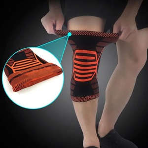 Wholesale Custom Logo Spandex Nylon Stiff <b>Knee</b> <b>Sleeves</b> Heavy Duty Powerlifting Weightlifting Breathable Anti-UV Quick Dry Unisex - Product Image 3