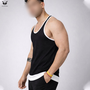 Camisetas sin Mangas de Cuello Redondo para Adultos, Tela Suave y Cómoda, Color Blanco y Negro, Alta Calidad, Buen Proveedor - Product Image 3