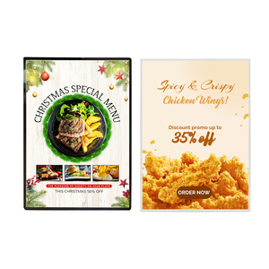 Custom OEM ODM Pull-Out Poster <b>Frame</b> with Slim LED Light Box for Advertising Sign and Cinema Promotions - Product Image 1