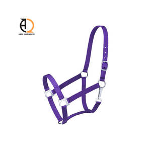 Licol de luxe en cuir véritable pour cheval avec design perlé, réglable, durable, brodé de perles - Product Image 3