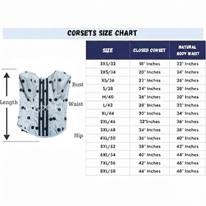 Full Bust Sublimated Printed Polka Dot Satin Corset Top - Product Image 6