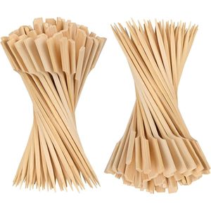 200 Spiedini di Bambù da 8 Pollici per Barbecue, Antipasti, Frutta, Spiedini, Sandwich e Bevande - Product Image 1