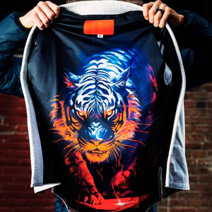 Meilleure qualité hommes karaté uniforme respirant séchage rapide polyester options personnalisables vente chaude Stretch vêtements d'arts martiaux - Product Image 6