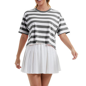 Camisetas de Algodón Personalizadas al por Mayor para Mujer, Tallas Grandes, Primavera 2025, Ropa de Mujer, Camisetas Cortas Lisas - Product Image 6